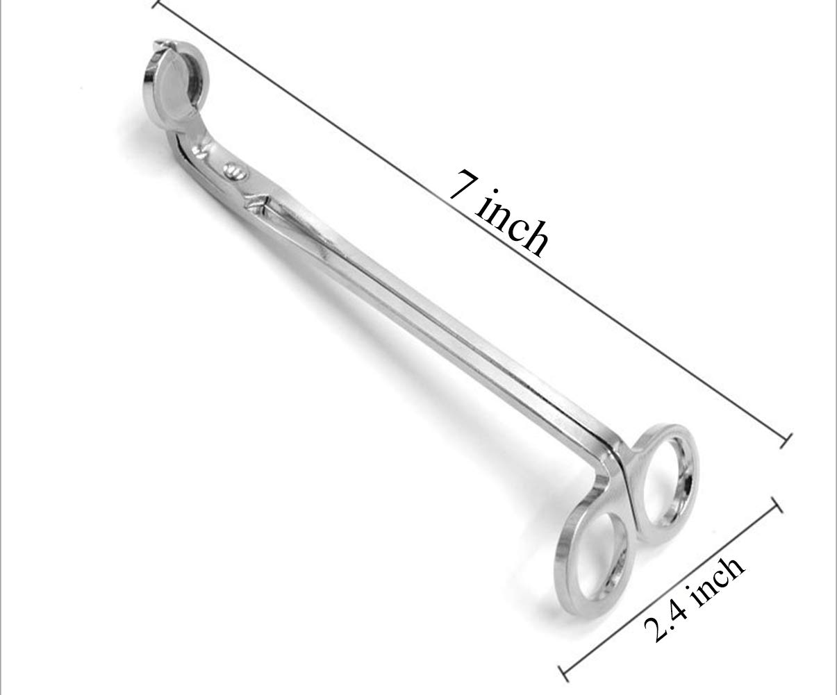 Taglierina Per Stoppini Candele In Acciaio Inox Oro – Lunghezza 17,5 Cm, Taglio Pulito Per Candele Grandi, Accessorio Regalo - 2