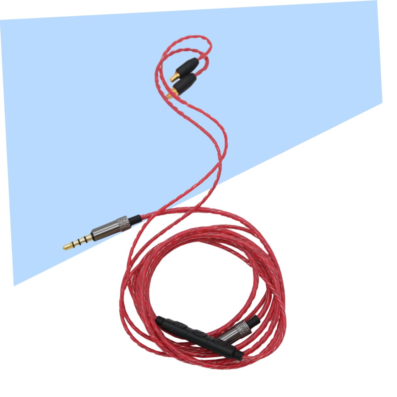 BESTonZON 3pièces Câble De Filaire Pour Casque Audio Upgrade Earphone Line Compatible Avec Rouge