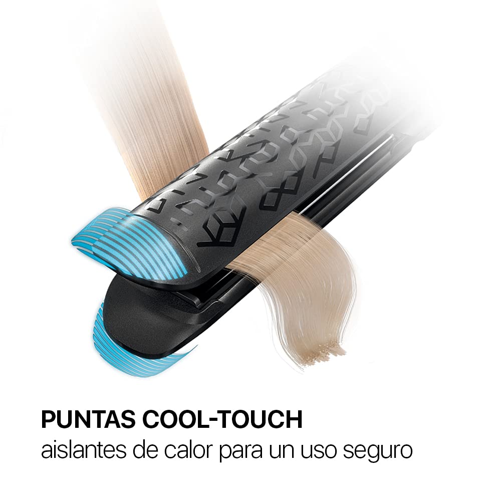 Valera, Swiss'X Pulsecare 101.20/I, Plancha Profesional para Pelo Rizado y Liso, con Ionizador, Calentamiento Rápido, Control Electrónico de Temperatura, 3m de Cable, 120°C-230°C, Swiss Made