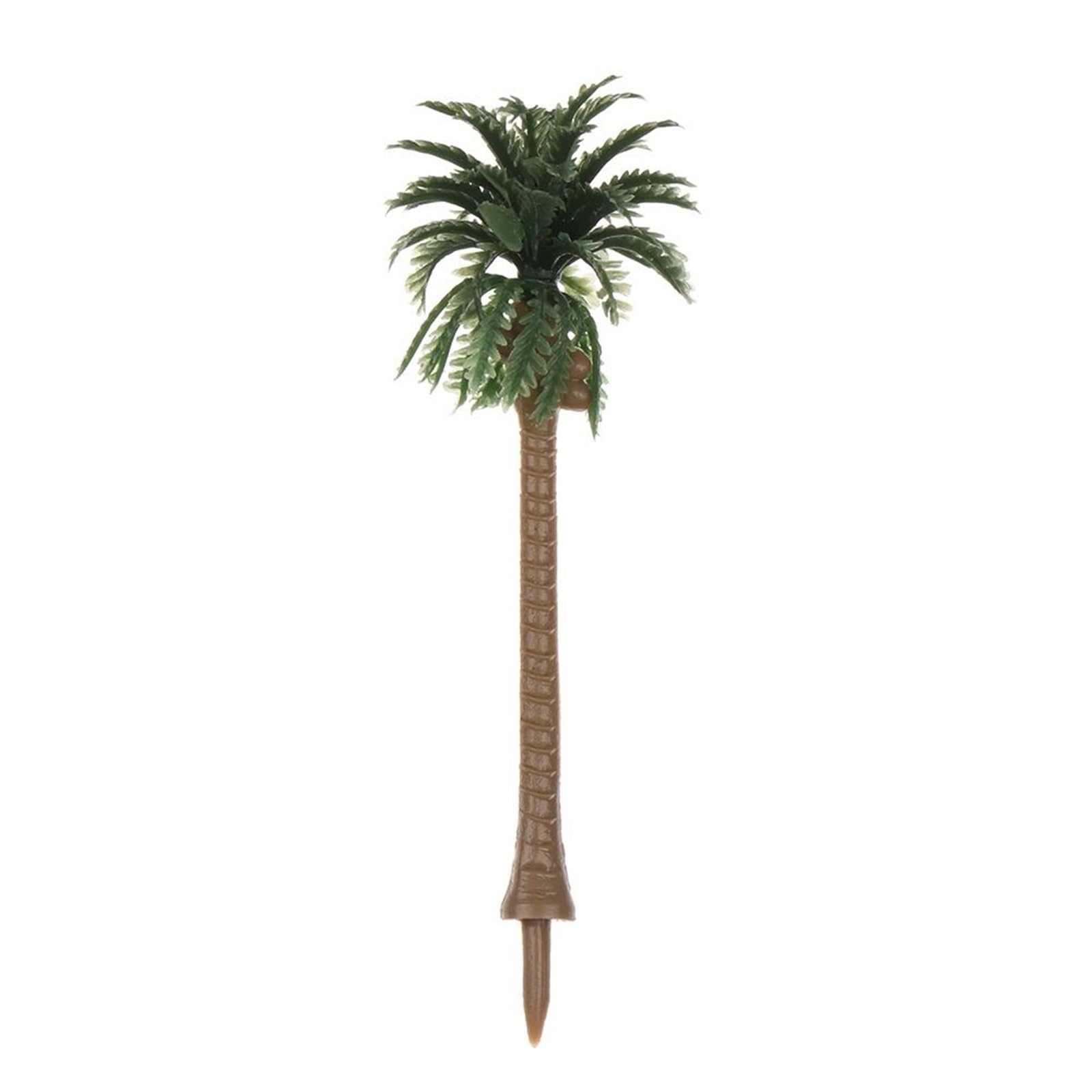 SPPEOUKJ 5Pcs Plastic Palm Tree Model Artificial Craft Coconut Landscape Stereoscopic Miniature Desktop Decoration(B-7cm-5Pcs)