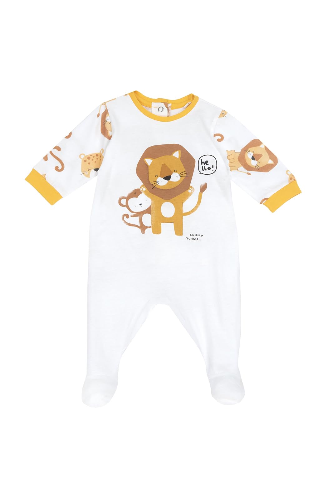 Chicco, Grenouillère Bébé Garçon et Fille, en Coton Doux et Léger, avec Ouverture Pratique à Rabat, Idéale Conçu en Italie, Vêtements Bébé Garçon et Fille 0-24 Mois