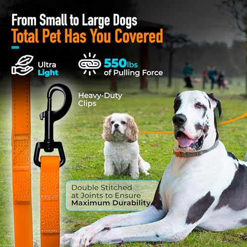 Laisse extra longue pour chien 10m imperméable et résistante Total Pet