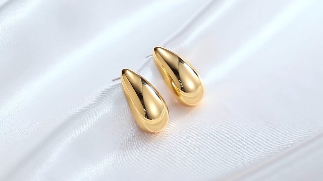 Orecchini Pendenti A Goccia LILIE&WHITE In Argento Antico Incisi - Stile Bohémien, Gioielli Moda Senza Nichel