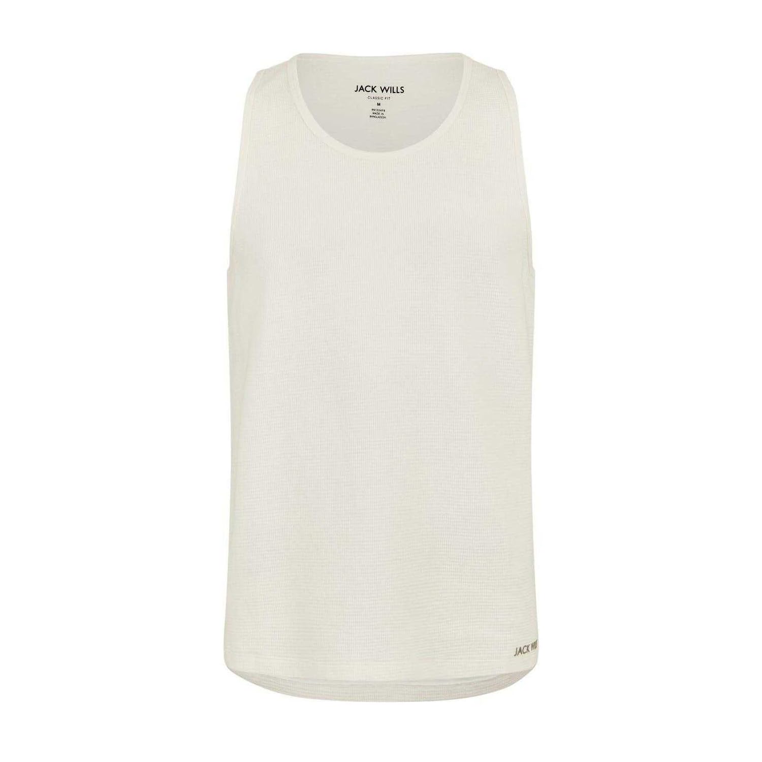 Jack Wills Men's Beige Jw Texture Regular Fit T-Shirt in Size M, Sports Direct