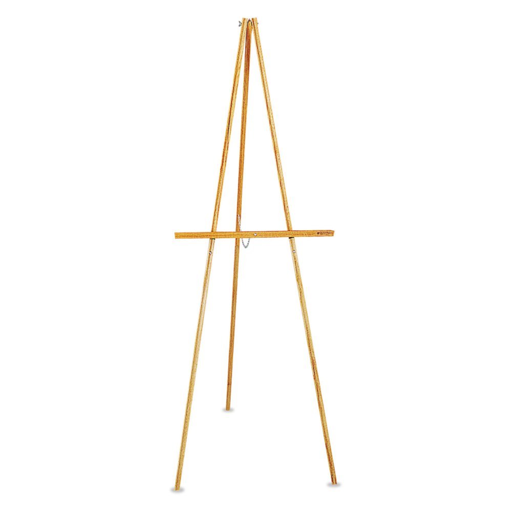 Quartet - Tripod Easel, 64" High, Natural Oak, Sold as 1 Each, QRT 41E