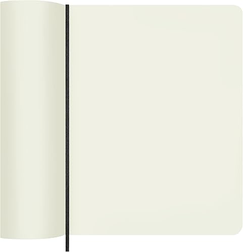 Vista 245 de Moleskine - Cuaderno clásico, tapa blanda, tamaño XL (7.5 x 9.5 pulgadas), a rayas/rayado, azul zafiro, 192 páginas Negro