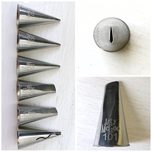 #101 Piping Tip by Arty McGoo (Stainless Steel, Seamless, Decorating Tip)
