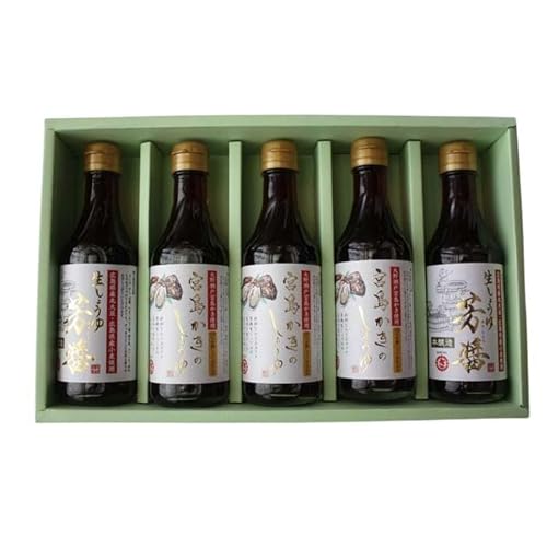 宮島かきのしょうゆ・広島県産生しょうゆ5本セット