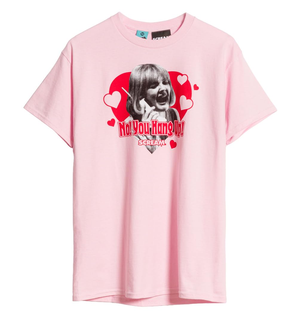 TruffleShuffle Scream You Hang Up Light Pink T Shirt
