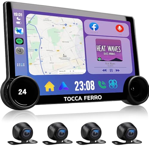 Image of Diamond 2K TS18 Car Android System with 360 Degree Bird View Car Camera Kit (Included) |4GB+64GB|10.4 Inches Ultra Wide| 1 Year Warranty| QLED Display|Wireless Carplay & Android Auto|