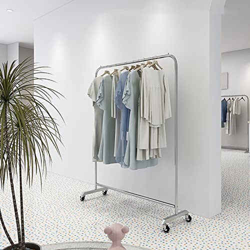 Perchero de acero inoxidable resistente para ropa marca OUdini color plata 5