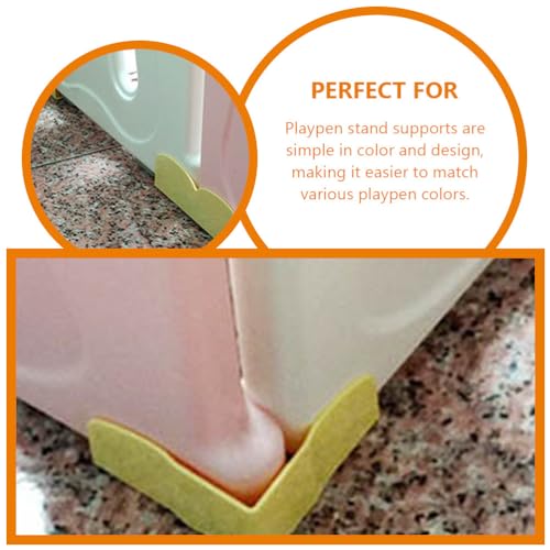 Image of ULTECHNOVO Anti-Slip Playpen Stabilizer 2-Pack 7.20In Plastic Baby Playard Fixator with Non-Skid Base for Secure Nursery Playpen Support and Safety