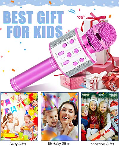 Gifts For Girls Age 4-12, Dodosky Karaoke Microphone Gifts For 4 5 6 7 8 9 10 11 12 Year Old Girls Toys For 4-12 Year Old Girls Birthday Gifts For 3-10 Year Old Girl - Purple #TOP6