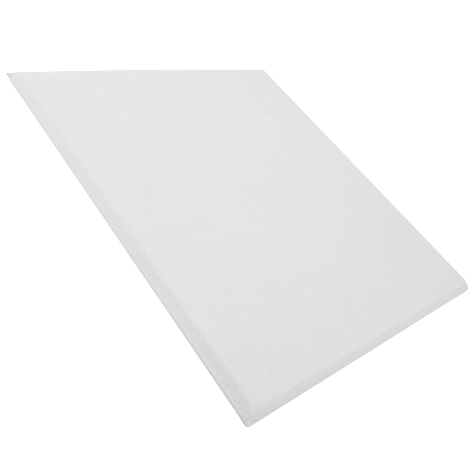 Pannello Acustico in Fibra di Poliestere Ad Assorbimento Acustico da 6 Pezzi, Protezione Fonoassorbente a Banda Larga, Pannello Acustico per Studio di Protezione (Bianco)