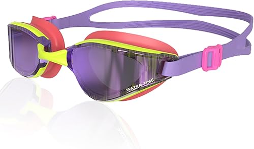 Swipe - Gafas de natación para hombres y mujeres adultos, 100% antivaho anti UV, sin fugas, visión transparente, máxima comodidad, doble correa