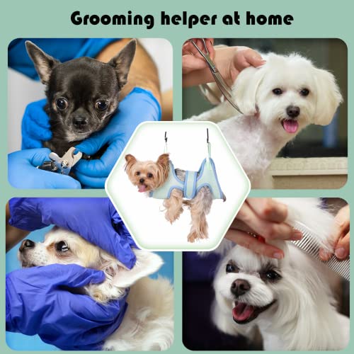 Guzekier Pet Dog Grooming Hammock Harness for Cats & Dogs, Dog Sling for Grooming, Dog Hammock Restraint Bag with Nail Clippers/Trimmer, Nail File, Pet Comb,Ear/Eye Care