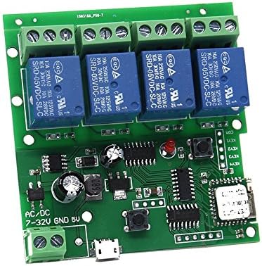 4 Channel Wifi Momentary Inching Relay Self Lock Switch Module Diy Wifi Garage Door Controller 5 32v Amazon Com 4 Channel Wifi Momentary Inching Relay Self Lock Switch Module Diy Wifi Garage Door Controller 5 32v Amazon Com