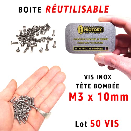 M3 x 10 mm Box of 50pcs (TBHC), Grey, M3 x 10mm - Image 4