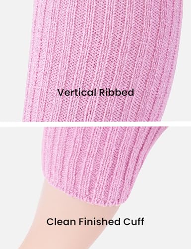 Image of Women Juniors Knitted Leg Warmers 16 inch Neon Colors Dance Halloween Accessory | 80s Party,Yoga Sports Fitness,Warm and Cozy,One Size Fits Most