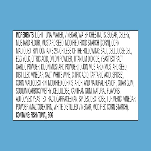 Image of StarKist Tuna Creations Whole Grain Dijon Mustard Tuna Salad Pouch (3.0 oz - 24 Pack) Wild Caught, High Protein Shelf Stable Seafood, No Draining, Ready to Eat for Salads and Sandwiches