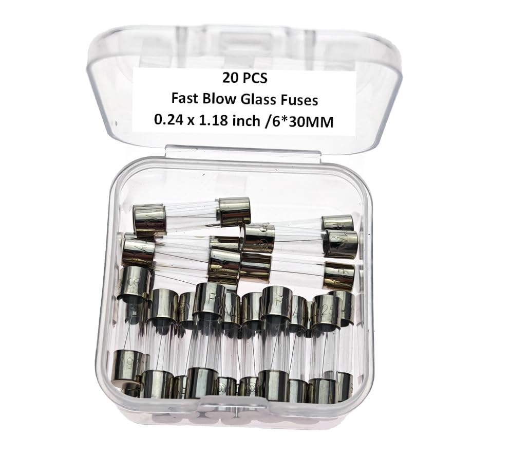 Fusible en verre 300mA 250V tube 6x30mm action rapide pour circuit électronique et multimètre