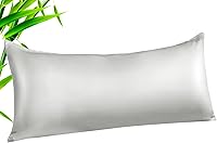 Vista 21 de Fundas de almohada tamaño estándar paquete de 2, fundas de almohada de rayón de bambú refrescantes con cierre de sobre, fundas de almohada frescas