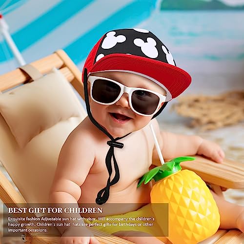 Kids Baseball Hat Visor, Toddler Boy Girl Sun Protection Hat Cotton Hats,Sun Hat for Baby Little Girls Boys Children3
