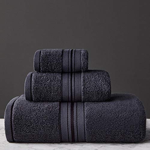 YHWW Bath towel,New Cotton Towel Bath Towel Of Three Sets Solid Color Thicken Bathroom Towels Set Soft Comfortable Available 1PcFaceTowel34x75cm shenghui