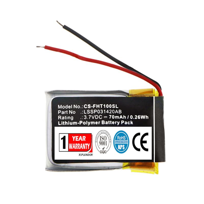 XSPLENDOR XSP Replacement Battery for Fitbit Charge HR PN LSSP031420AB