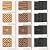 WoveN SounD Acoustic Wall Panels, Teak, 16 Pack, 12x12 in