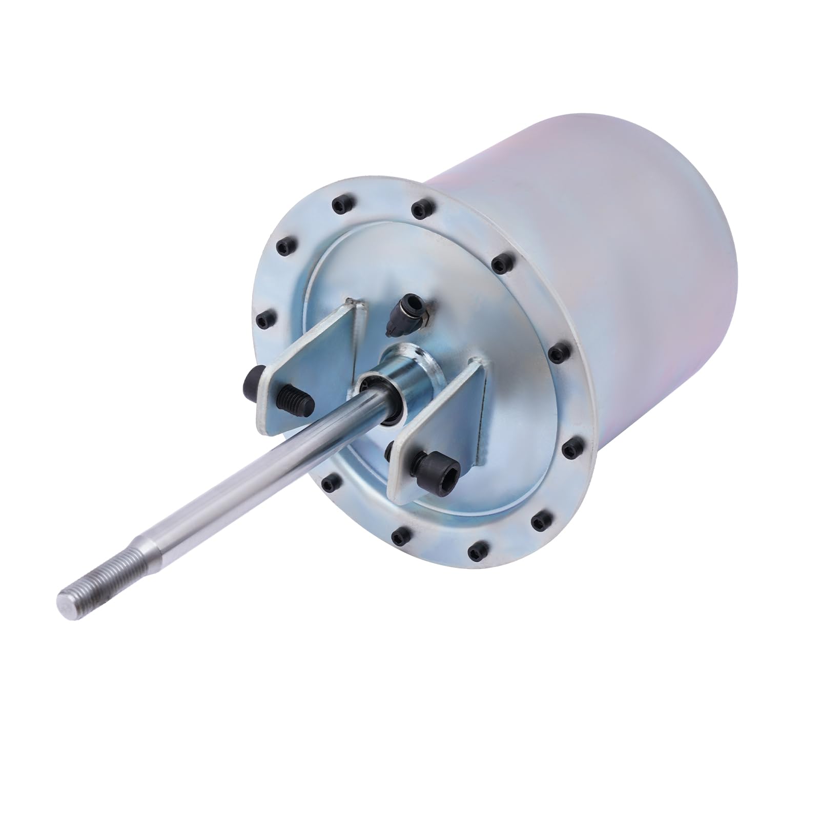 BANLICALI 186MM Tire Changer Machine Bead Breaker Cylinder M14 Connection Hole 15 Inch Piston Rod Bead Breaker Cylinder for Vehicle Maintenance Work Silver+Black