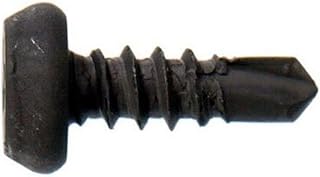 The Hillman Group 47182 7 x 7/16-Inch Pan Head Framing Screw Number 2 Self Drilling Point, Black