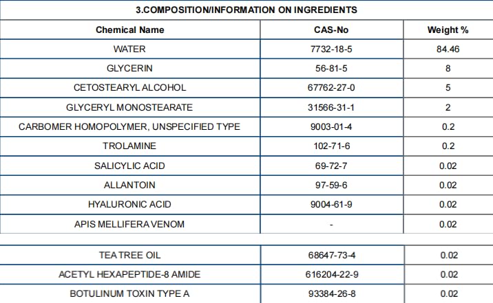 Bee Venom Cream, Anti Aging Treatment with Natural Ingredients, Bee Venom Skin Treatment Cream, Sensitive Skin Care for Back, Neck, Hands, Knee, 2.12OZ - Image 8