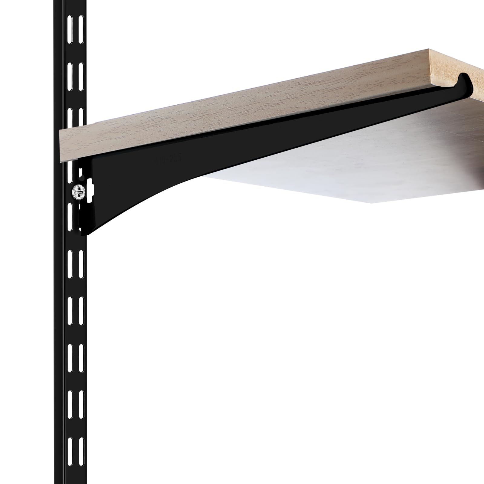 Lot De 12 Systèmes D'étagères Murales Verticales à Double Rail