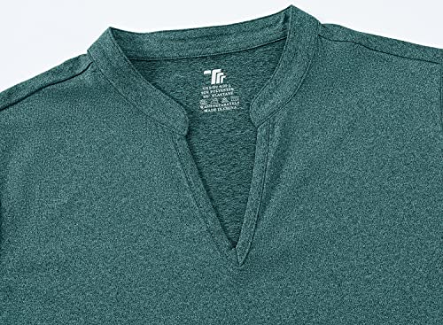Image of BGOWATU Women's Golf Polo T-Shirts Sleeveless V Neck Collarless Tennis Shirts UV Protection Quick Dry Lightweight