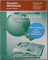 Passport to Algebra and Geometry: Answer Masters (Passport to Algebra and Geometry: Answer Masters) 0669440671 Book Cover