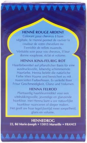 Henna Masria ognista czerwień 3 szt. 3 x 90 g