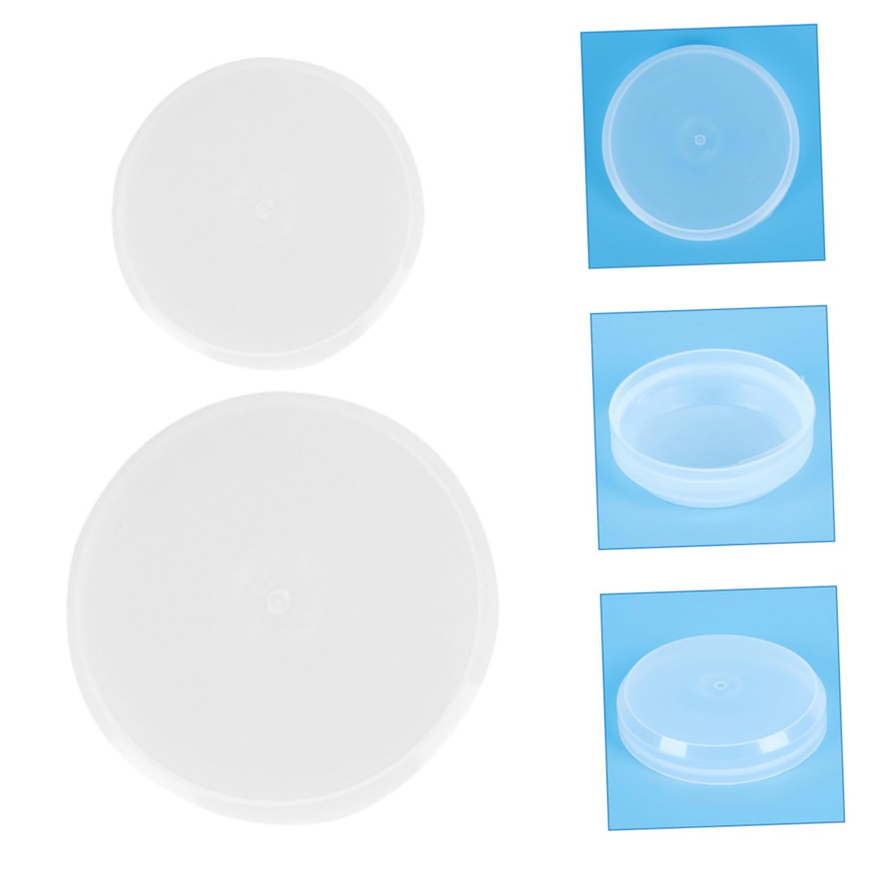 VILLFUL 40 Pcs Oil Drum Seal Cover Bucket Twisting Lid Waterproof Seal Covers Gallon Drum Lids Caps for Iron Oil Drum Bucket Covers Gallon Barrel Covers Bucket Lid Plastic White