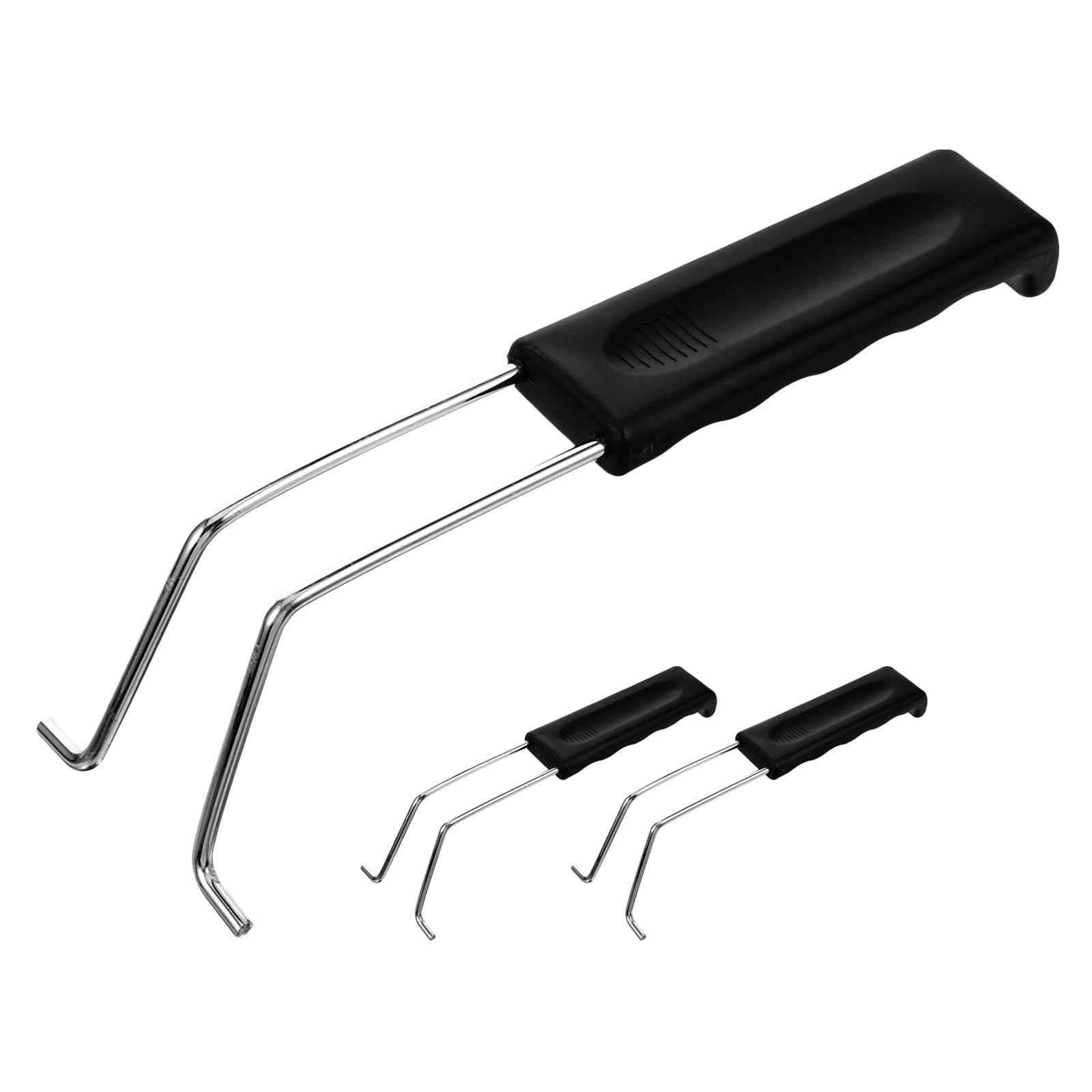 Manico di Ricambio per Cestello per Friggere da 3 Pezzi: Manico Antiscivolo per Friggitrice, Facile da Impugnare, Cestello in Metallo Resistente Al Calore, Parte per Friggitrice per Cucina