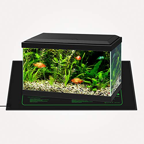 LERWAY Heizmatte Zimmergewächshaus Wärmematte Reptil Dragon Temperatur Heizkissen Amphibien Pet Mat Wärmer Bett Matte, 20,75'x10' Zoll, 21Watt (1, 21W x 2)