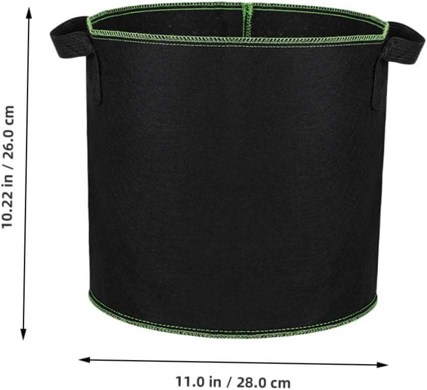 DOITOOL 6pcs Non-Woven Fabric Grow Bags with Handles 4 Gallon Plant Nursery Pots for Indoor and Outdoor Vegetable Seedlings Breeding