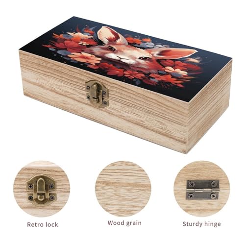 Coffret en bois souvenir de Pâques pour photos de famille - 4