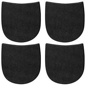 Bremorou 4 Pcs Boot Heel Replacement Shoe Heel Repair Anti-Slip Pads Rubber Heels Thickness Cushion Protector Anti Slip Pad Thicken Pad Shoe Repair Accessories Rubber Sole Protector For Sneakers