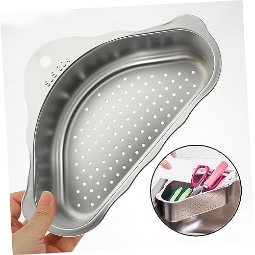 Colador de acero inoxidable para cocina 24.5X15.5X7.5 cm miniatura 2