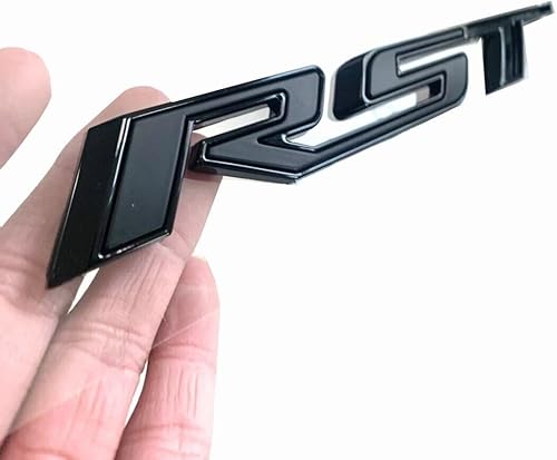 Miniatura 4 de Juego de 4 piezas de placa de identificación para Silverado RST Z71 Tailaget 3D, repuesto para Silverado 1500 2500 3500 HD 2019-2023 (negro