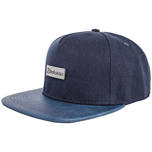 Blackskies Vanguard Gorra Snapback Navy Blue Men's Béisbol Cap Cap Suede Art Cuero Cover
