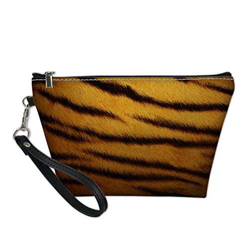 HUGS IDEA, Beauty Case da viaggio Marrone Tiger small