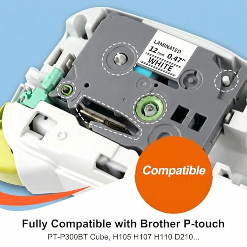 Image of COLORTY TZ-231 12mm Pastel Tape Replacement for Brother P-Touch Label Maker Tape 0.47 inch, Compatible TZe Lamianted Colored Ribbon for Ptouch PT-D200 D210 D220 H110 1000 1280 D400 P300BT Cube, 6 Pack