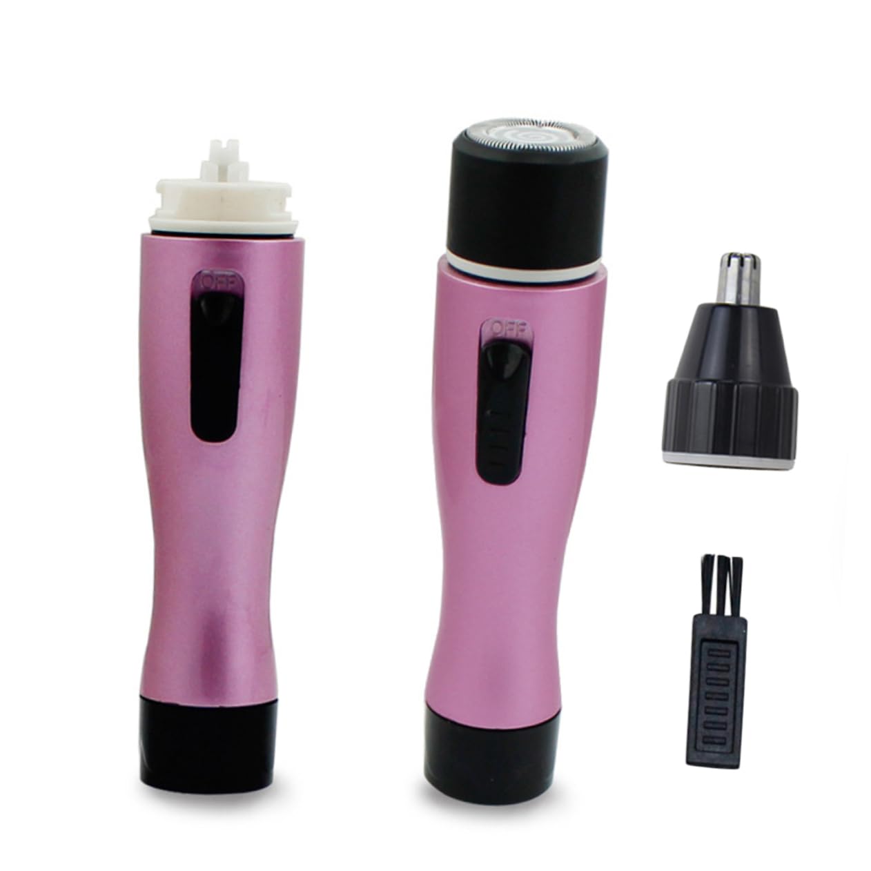 FRCOLOR 3pezzi Rasoio Elettrico Mini Per Donne Epilatore Portatile Per Ascelle Gambe e Bikini Rimozione Dei Inossidabile Design Ergonomico Per