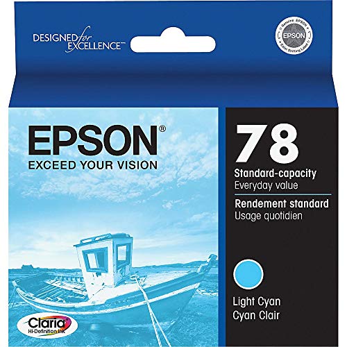Epson T078520 Light Cyan cartouche encre imprimante photo jet d'encre couleur cyan clair